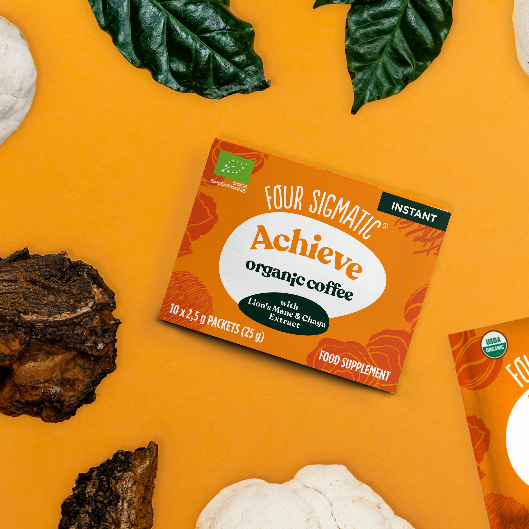 Achieve Organic Instant Coffee w/ Lion's Mane - 4 pack