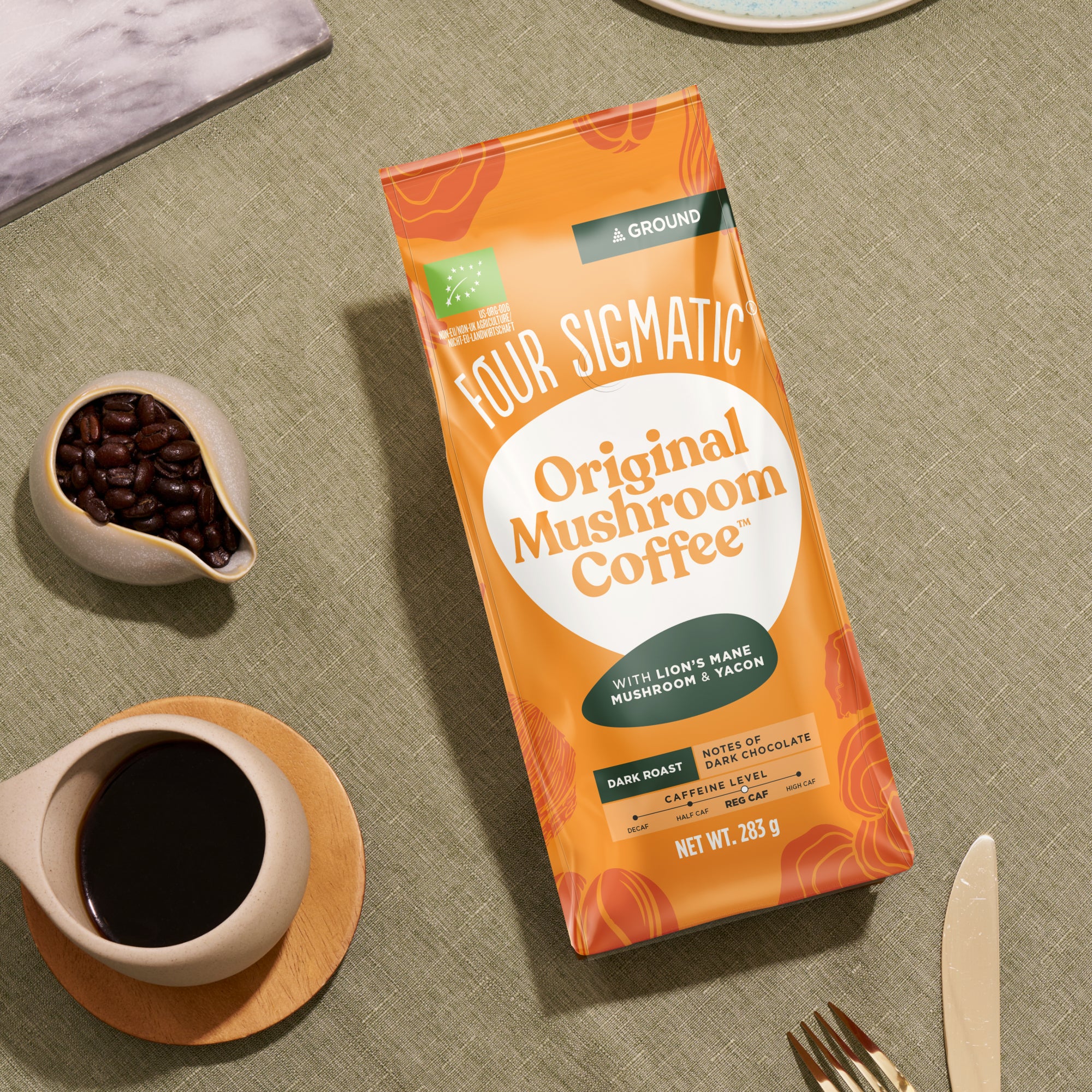 Original Mushroom Coffee, Ground - 8 Pack