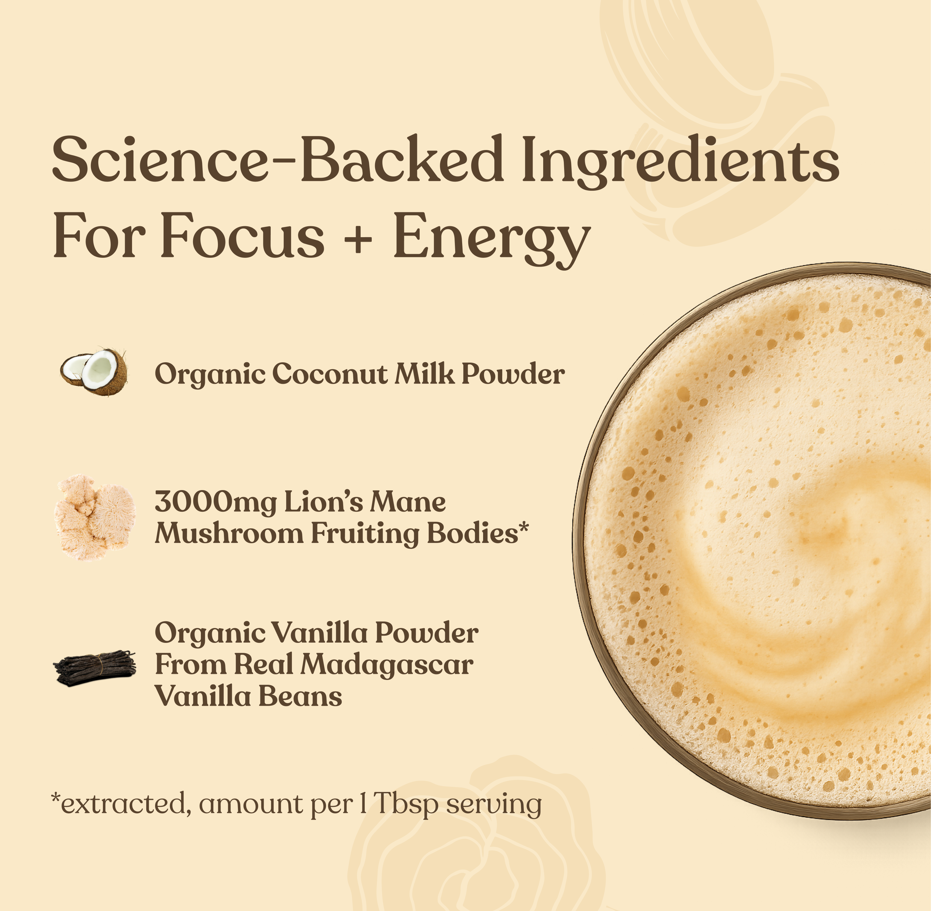 Focus Organic Creamer Vanilla - 6pack