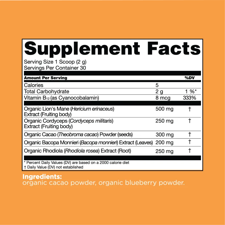 Focus Organic Mushroom Blend - 6 pack