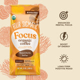 Focus Organic Whole Bean Coffee - 8pack (12oz)