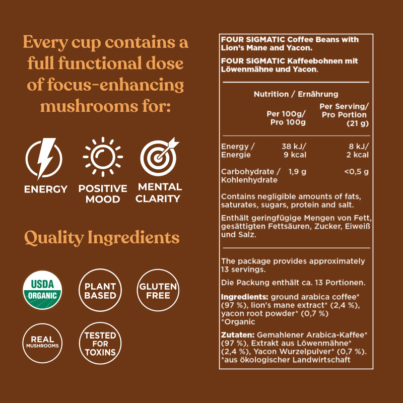 Original Mushroom Coffee - Whole Bean (8-Pack)