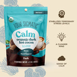 Calm Organic Dark Hot Cocoa Multi-serve - 6pack
