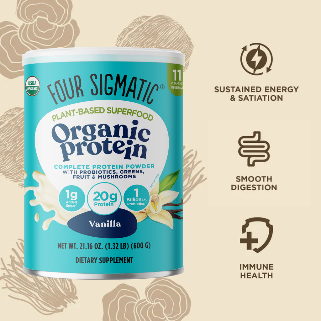 Organic Plant-Based Protein - Vanilla - 6 pack